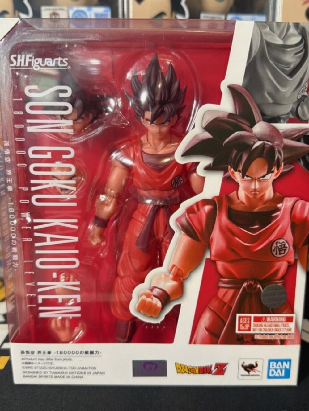 Sh Figuarts Son Goku Kaio-Ken 180000 Power Level Brand New - Sealed